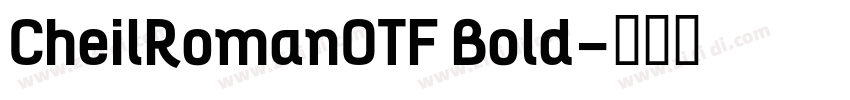 CheilRomanOTF Bold字体转换